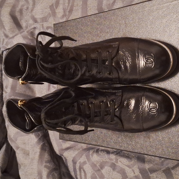 CHANEL Lace up Boots - Picture 1 of 16